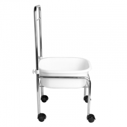 BRODZIK DO PEDICURE NA KÓŁKACH CHROM
